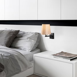 Opviq Profil - 4662 Lámpara de Pared Negro, Níquel y Crema